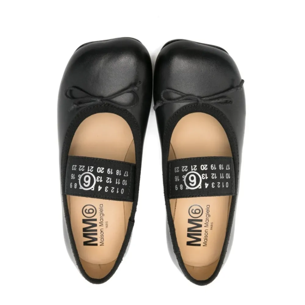 MM6 Maison Margiela Ballerina'S^Ballerine met band met logo en strik