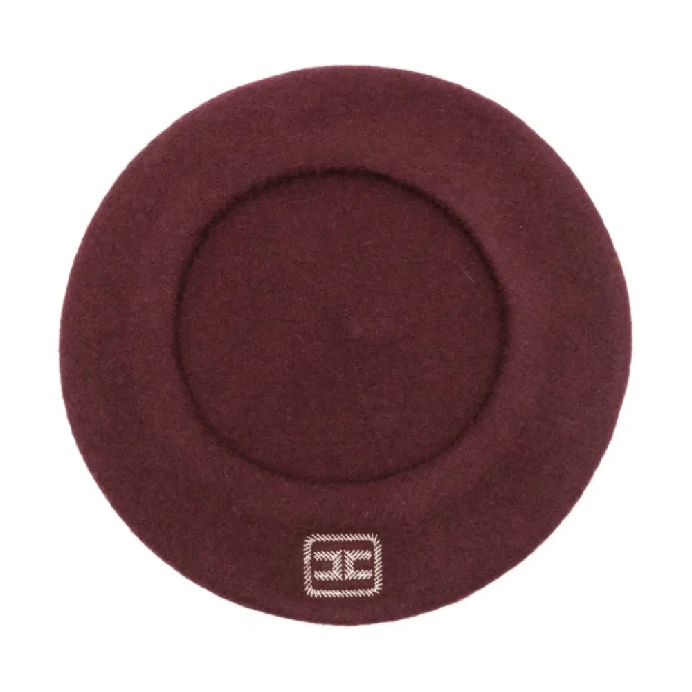 Elisabetta Franchi Mutsen En Petten^Baret met logo
