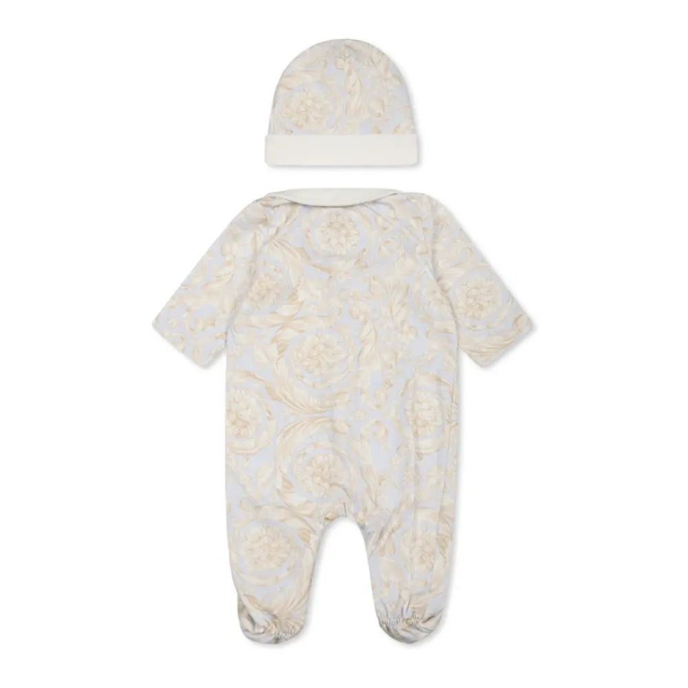 Versace Bodysuits & Sets^Baroque Print Babygrow en Hoed Set