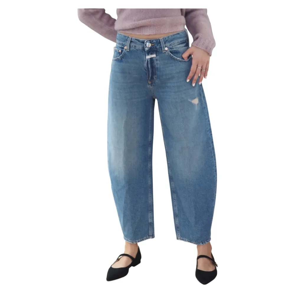 DAMES Closed Barrel Fit Cropped Jeans