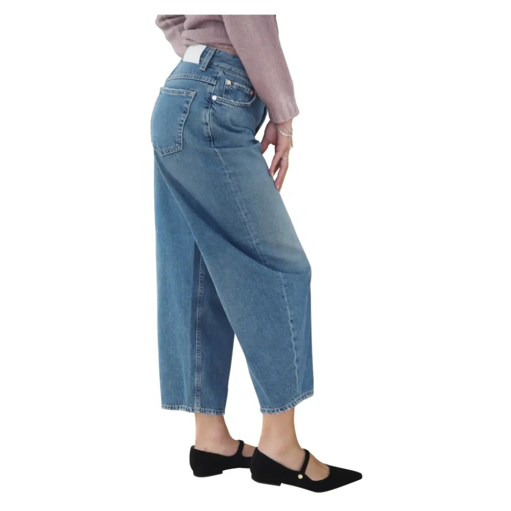 DAMES Closed Barrel Fit Cropped Jeans