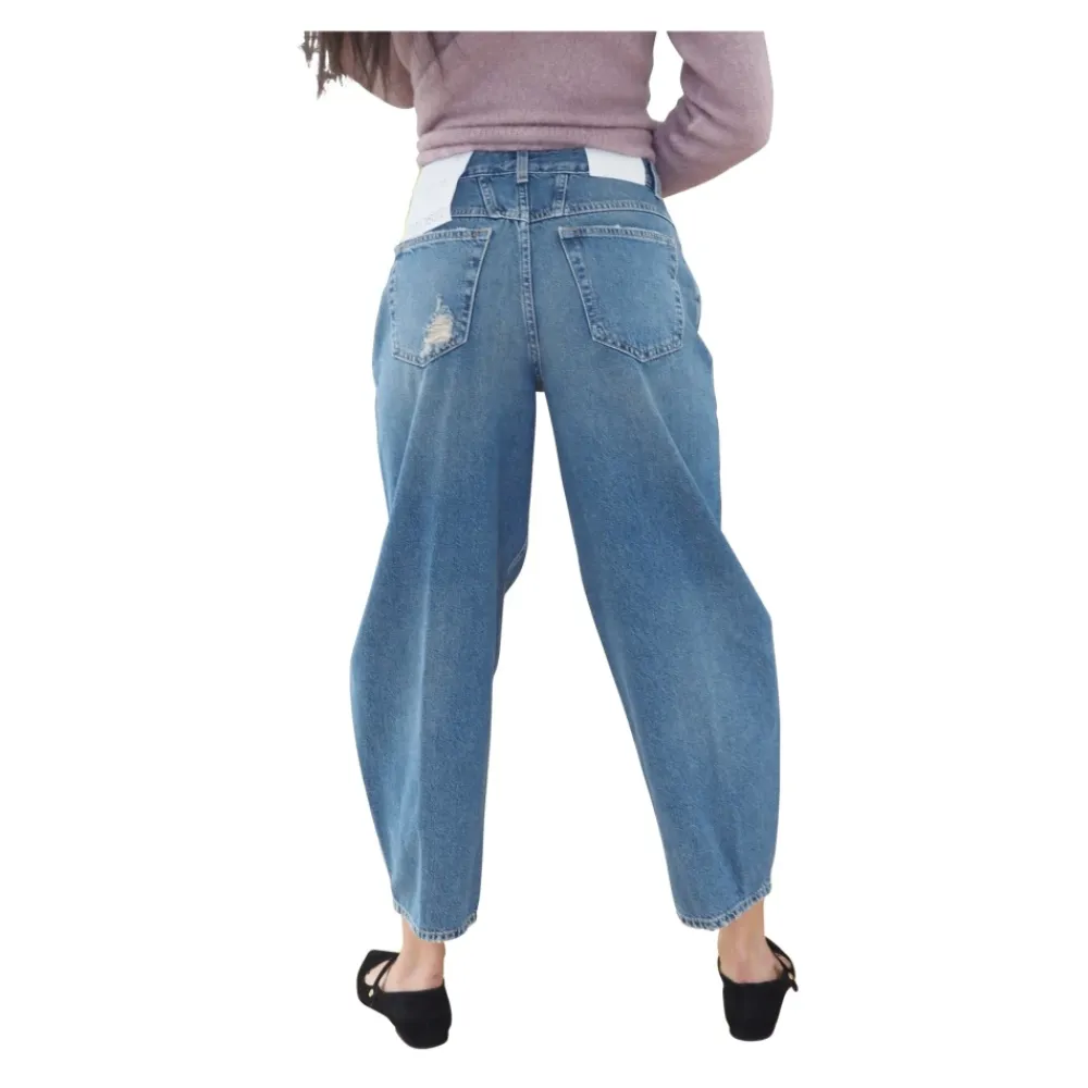 DAMES Closed Barrel Fit Cropped Jeans