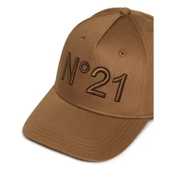 N21 Baseballpet in Gabardine met Geborduurd Logo