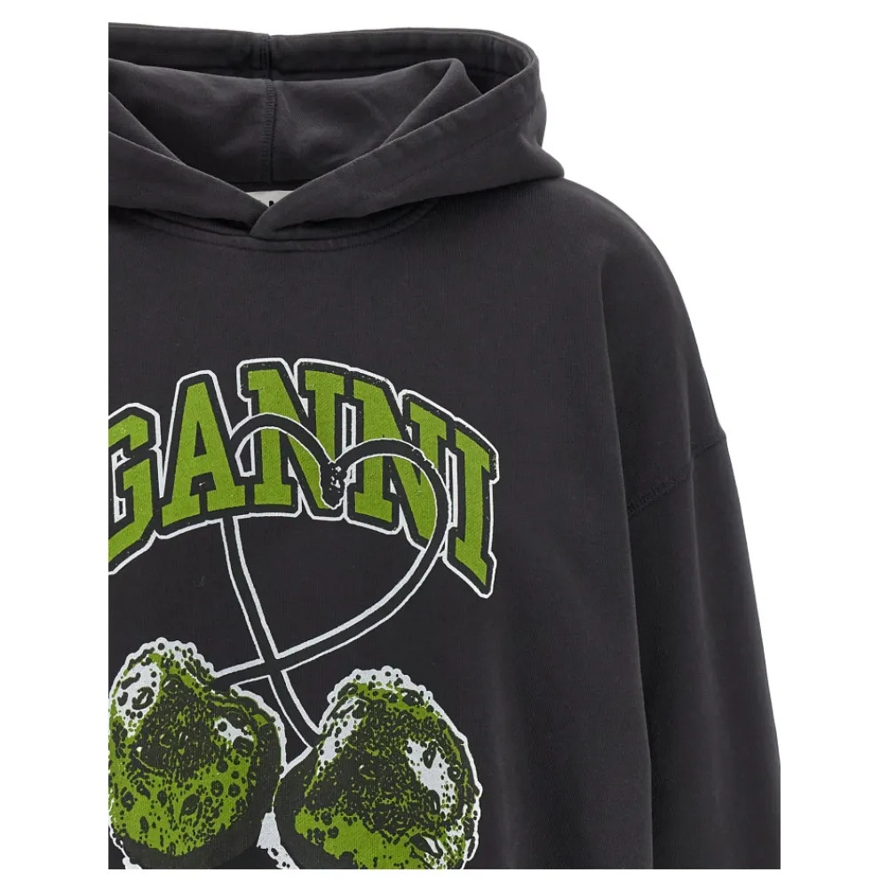 DAMES Ganni Basic Jersey Cherry Hoodie