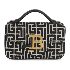 DAMES Balmain Heuptassen^B-Buzz mini monogram jacquard tas