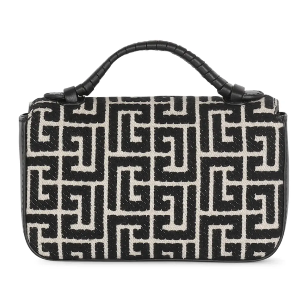 DAMES Balmain Heuptassen^B-Buzz mini monogram jacquard tas
