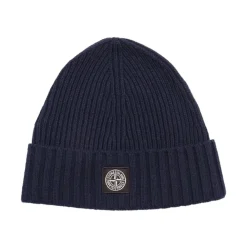Stone Island Beanie met Compass Patch