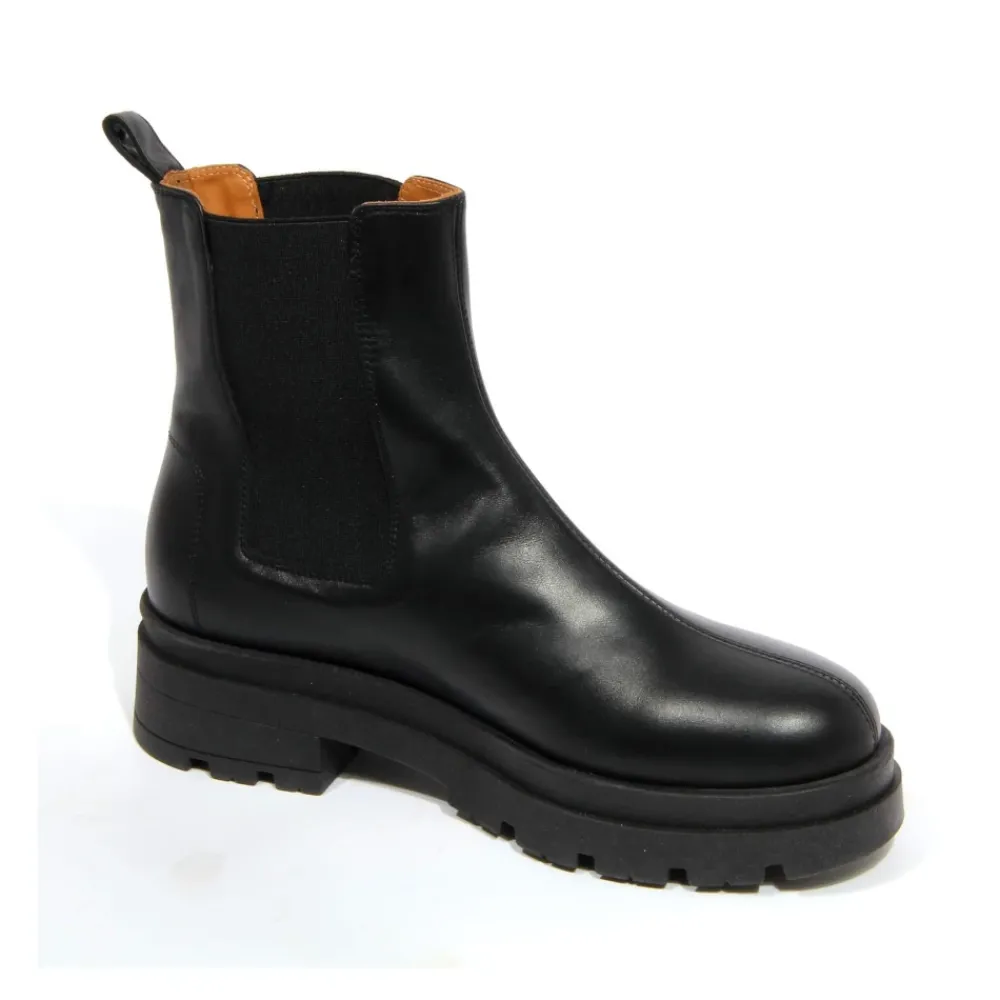 DAMES Trussardi Beatles Leren Laarzen Made in Italy