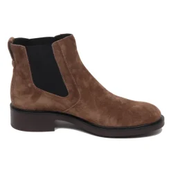 DAMES Hogan Chelseaboots^Beatles Suède Laars Schoen Elastische Stijl