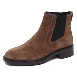 DAMES Hogan Chelseaboots^Beatles Suède Laars Schoen Elastische Stijl