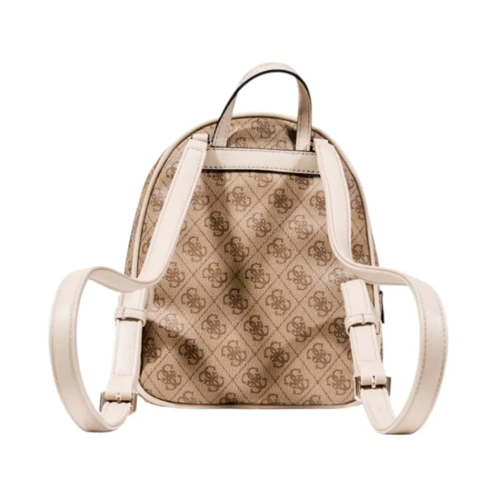 DAMES Guess Bedrukte Rugzak met Rits en Meerdere Zakken