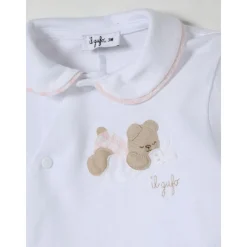 Il Gufo Bodysuits & Sets^Beer Geborduurde Baby Romper