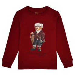 Polo Ralph Lauren Beer Vakantie Rode T-shirt