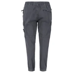 Heren Stone Island Broeken^Beige Broek met Badge