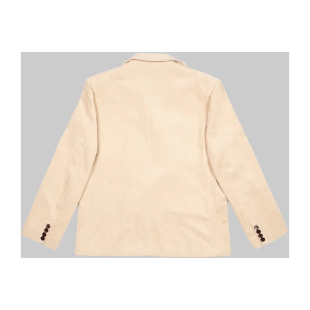 Heren Bram's Fruit Kostuums^Corduroy Double Breasted Suit Jacket