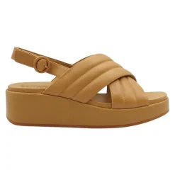 DAMES Camper Beige Gekruiste Damessandalen