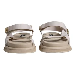 Heren Dolce & Gabbana Sandalen^Leren Band Sandalen met Rubber