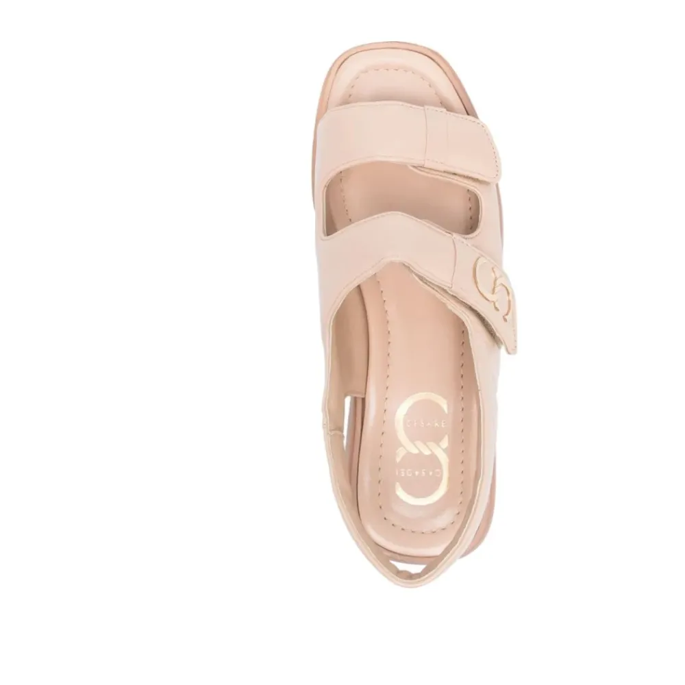 DAMES Casadei Sleehakken^Leren Casual Platte Sandalen