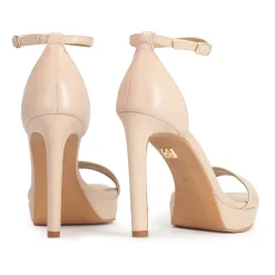 DAMES Kazar leren platform stiletto sandalen