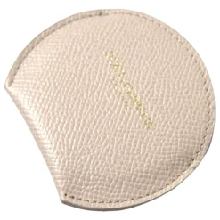 DAMES Dolce & Gabbana Toilettassen^Leren Ronde Logo Handspiegelhouder