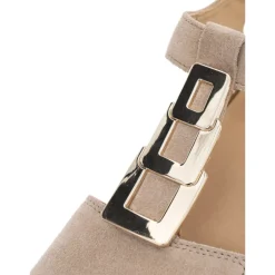 DAMES ara leren sandalen met enkelband