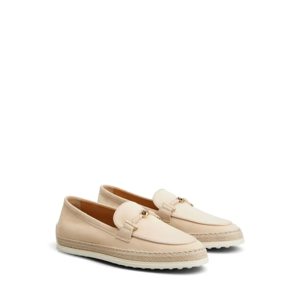 DAMES Tod's Loafers met Gesp en Gouden Afwerkingen