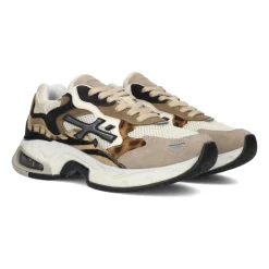 DAMES Premiata Sneakers^Beige Sharky-d Sneakers voor dames