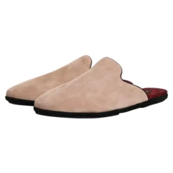 Heren Dolce & Gabbana Suède Leren Slides Platte Schoenen