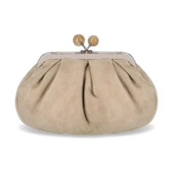 DAMES Weekend Max Mara Suède Pasticcino Valois Kleine Clutch