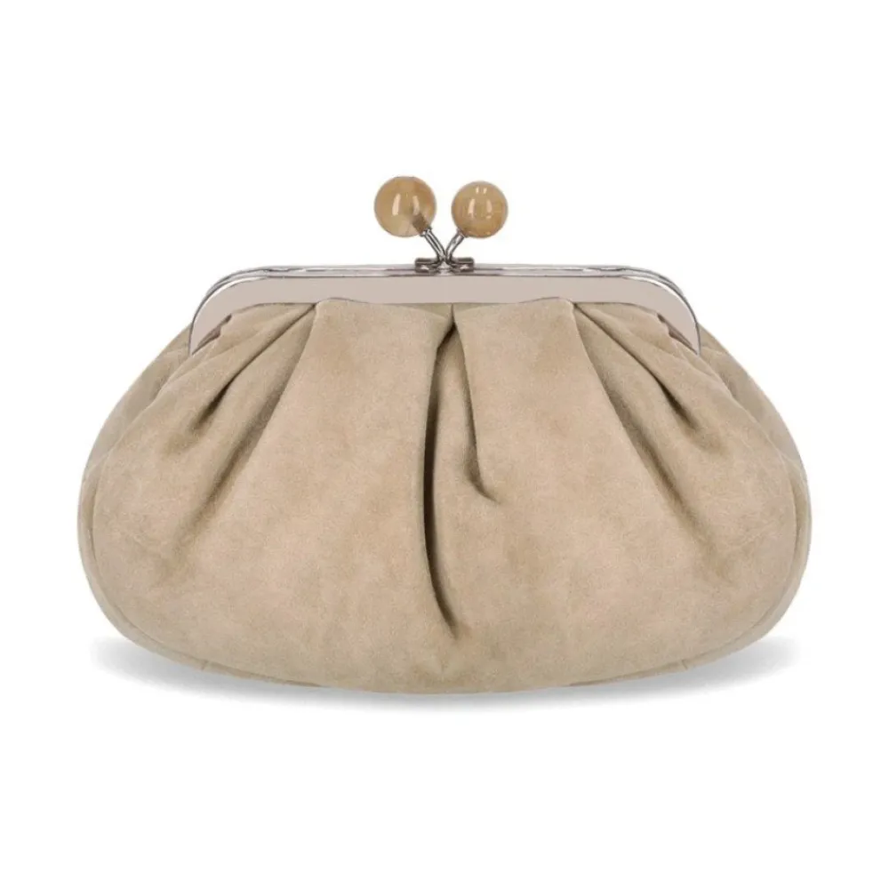 DAMES Weekend Max Mara Suède Pasticcino Valois Kleine Clutch