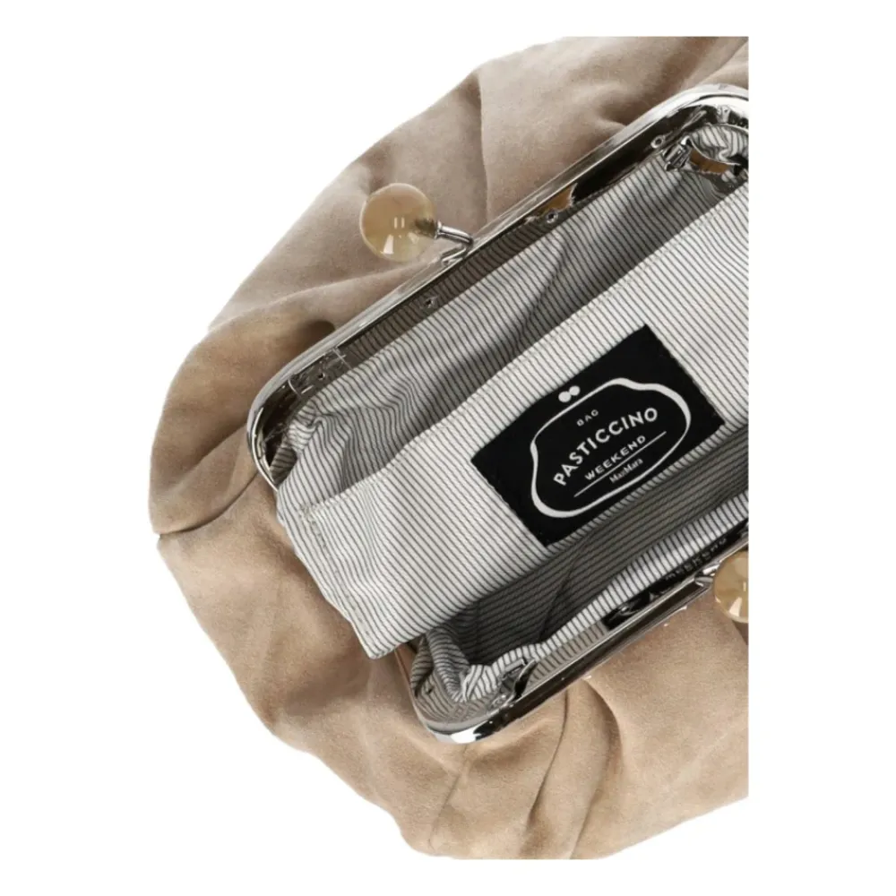 DAMES Weekend Max Mara Suède Pasticcino Valois Kleine Clutch