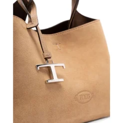 DAMES Tod's Handtassen^Beige Suède Top Handtas