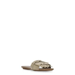 DAMES Hogan Suede Leren Sandalen met Franjes