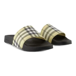 DAMES Burberry Slippers^Synthetische Furley Sandalen - Ronde Neus