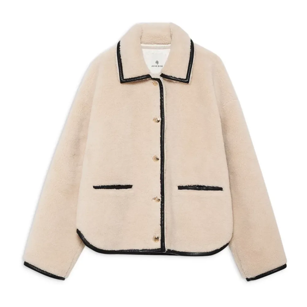 DAMES Anine Bing Teddy Jack met Zwarte Details