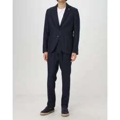 Heren Manuel Ritz Beige Tweedelig Linnen Pak