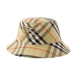 Heren Burberry Hoeden^Bias Check Bucket Hat