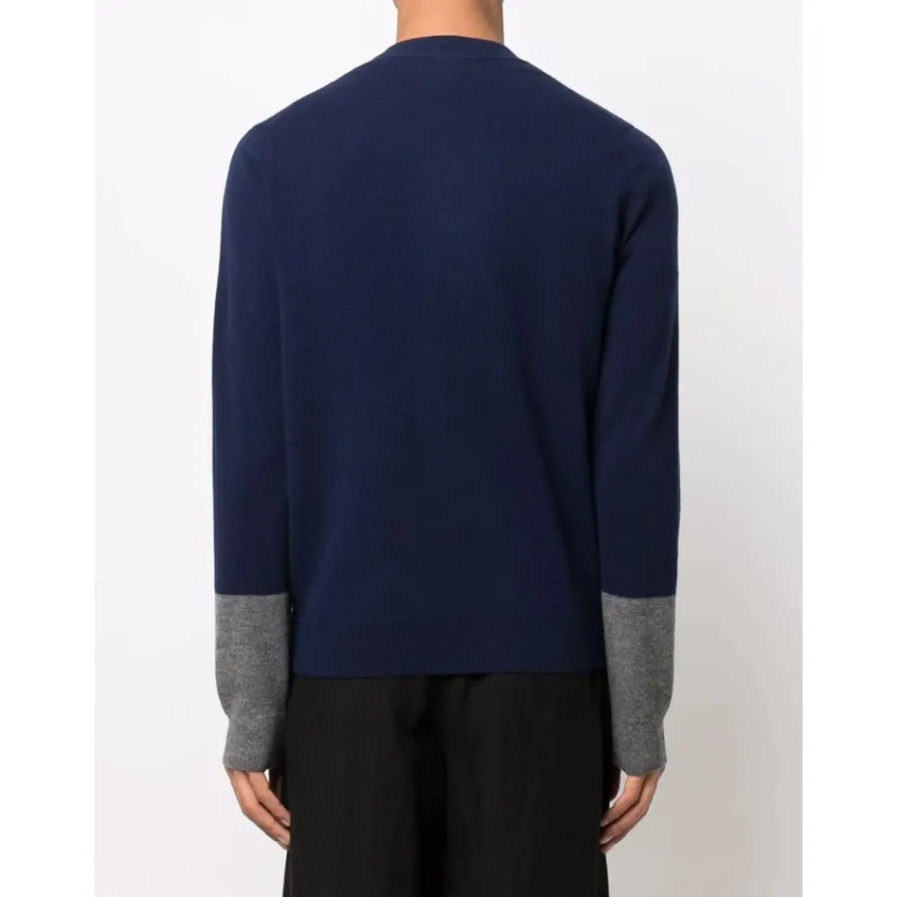 Heren Comme des Garçons Truien & Vesten^Bi-color Wollen Vest