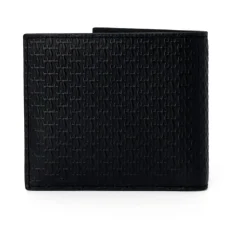Heren Armani Exchange Portefeuilles^Bifold Wallet AX Embossed Leather