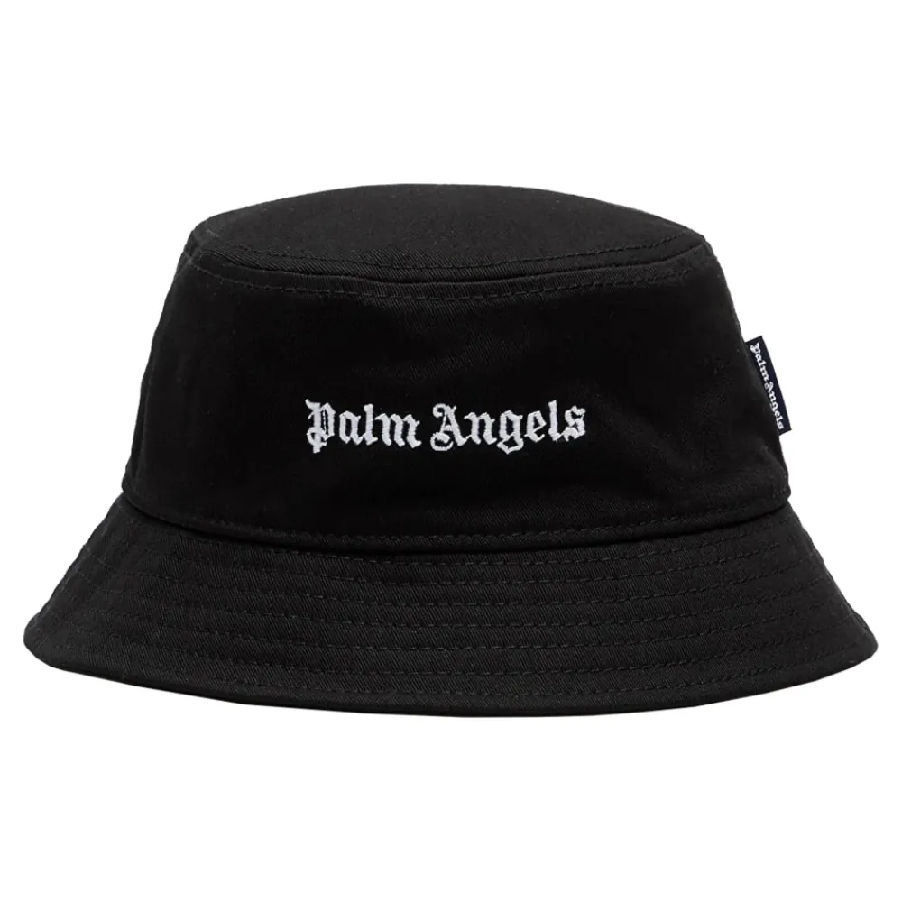 Palm Angels Black Off Bucket Hat