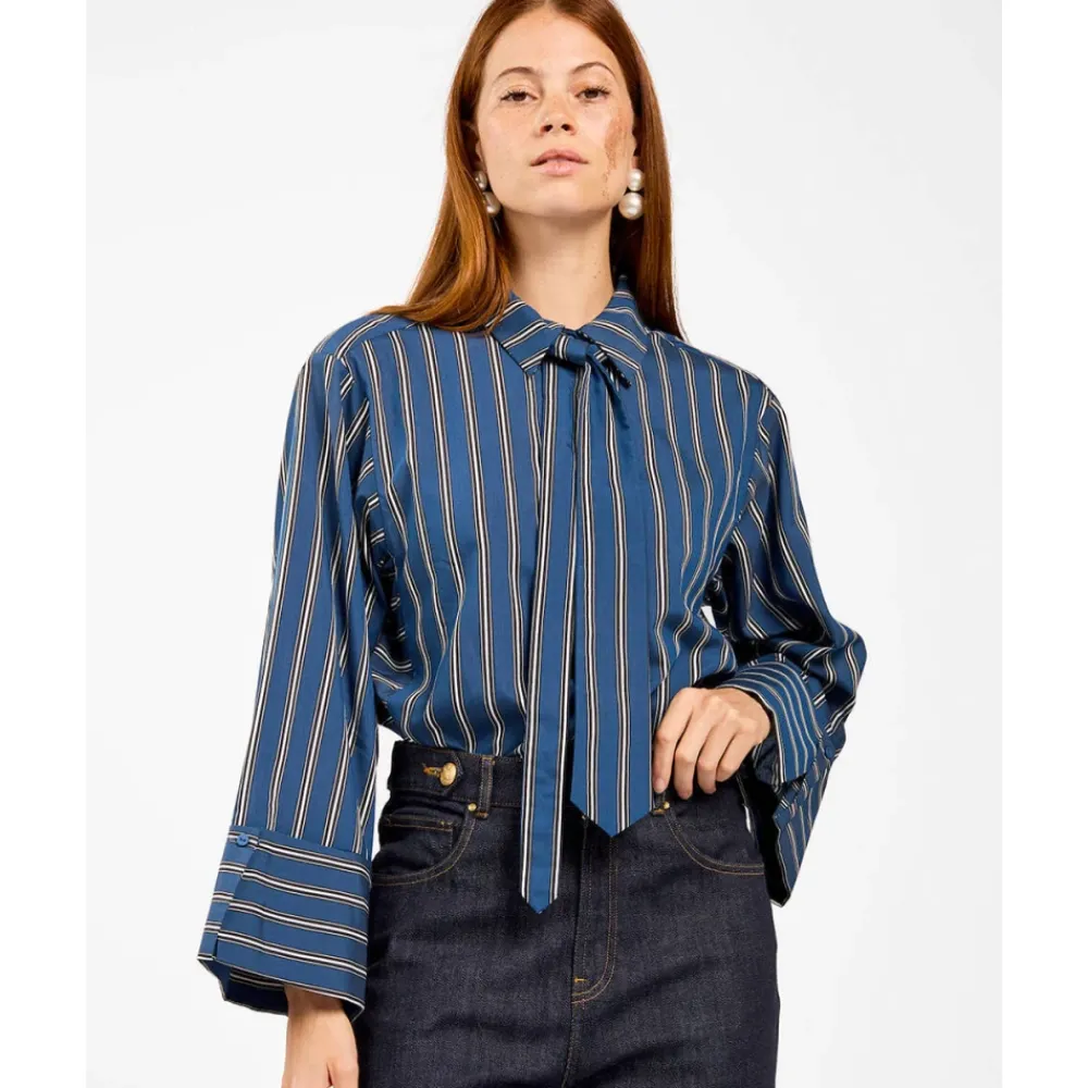 DAMES Aaiko Blouses^Gestreepte Blouse Lange Mouw Elda