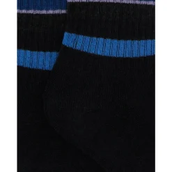 GALLO Blauw Gestreepte Katoenen Korte Sokken