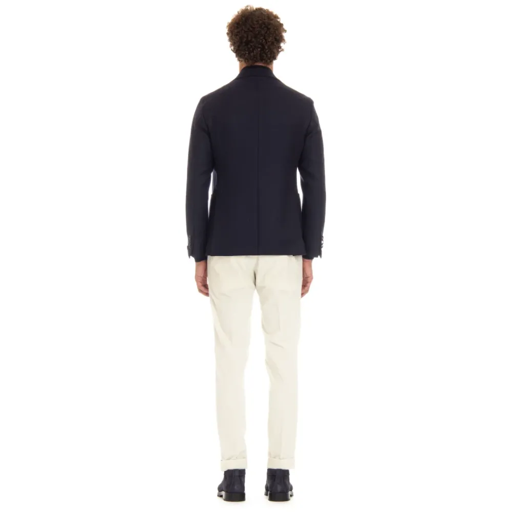 Heren Tagliatore Kostuums^Geweven Jas met Spiegelrevers