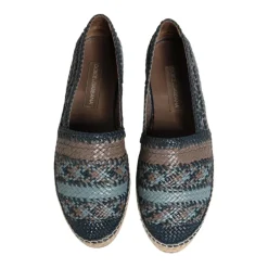 Heren Dolce & Gabbana Espadrilles^Grijs Geweven Leren Espadrilles