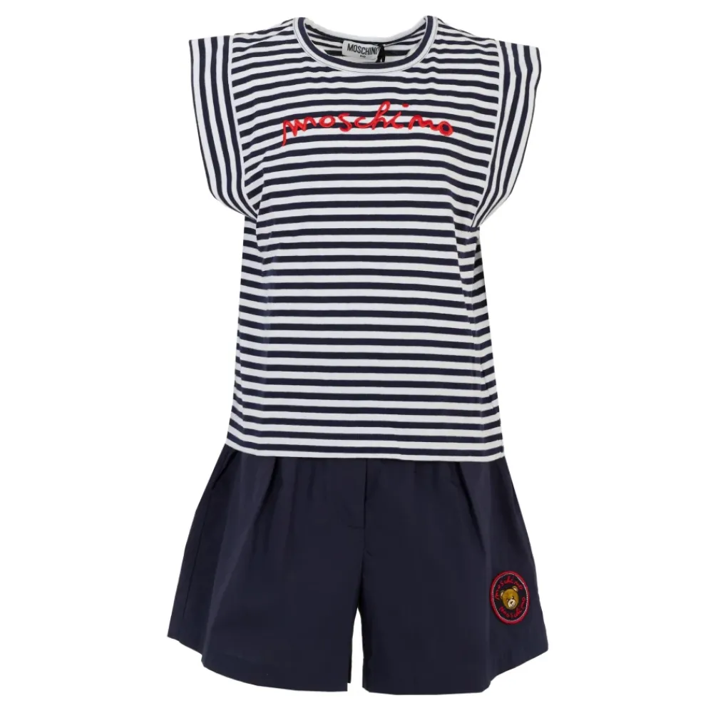 Moschino Jumpsuits^Kort Sportpak met Teddybeer