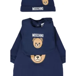 Moschino e Baby Rompers Set met Teddybeerprint