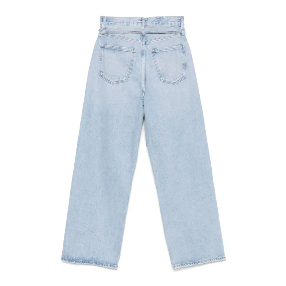 DAMES Agolde Jeans^e Cerulean Jeans met Riemlussen