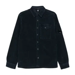 Heren C.P. Company Overhemden^e Corduroy Textuur Overhemd Lange Mouwen