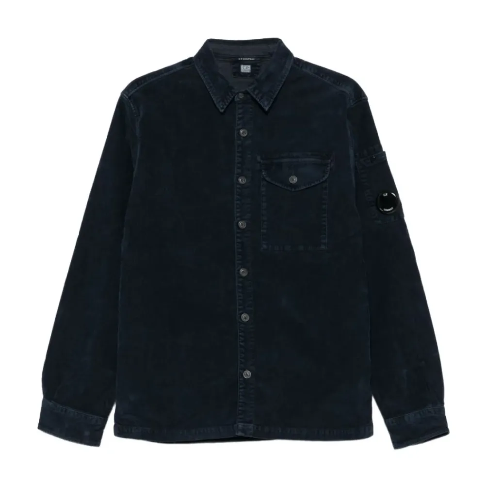 Heren C.P. Company Overhemden^e Corduroy Textuur Overhemd Lange Mouwen