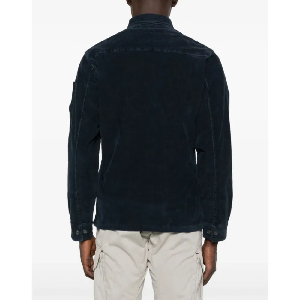 Heren C.P. Company Overhemden^e Corduroy Textuur Overhemd Lange Mouwen